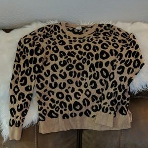 Leopard print sweater